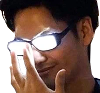 SHINE_GLASSES emote