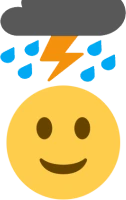 smileThunderstorm emoji