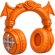 Orangegothicheadphones emote