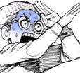 Okarun_Frightened emote