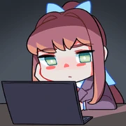 MonikaComputer emote