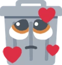 Pleading_Trashcan_Hearts emote