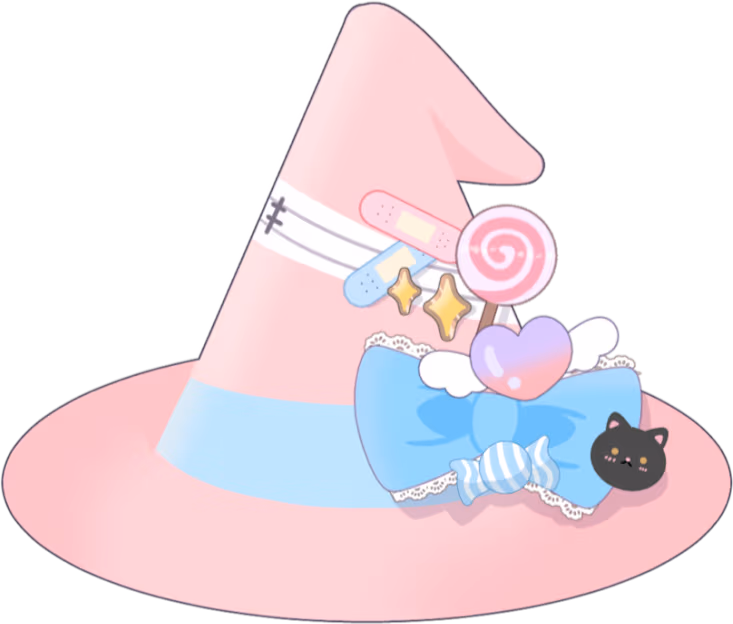 PinkWitchHat emote