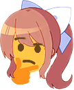MonikaThinking emote
