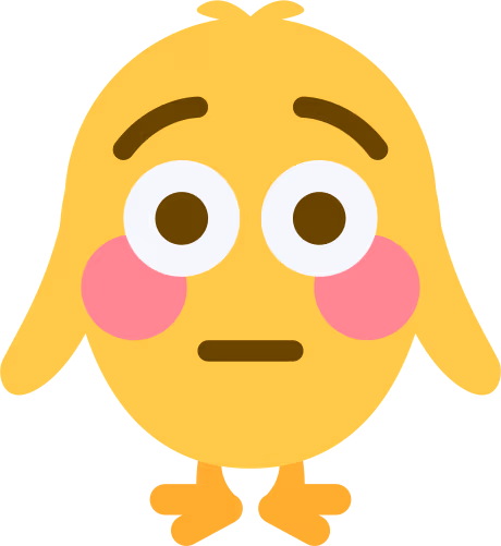flushedChick emote
