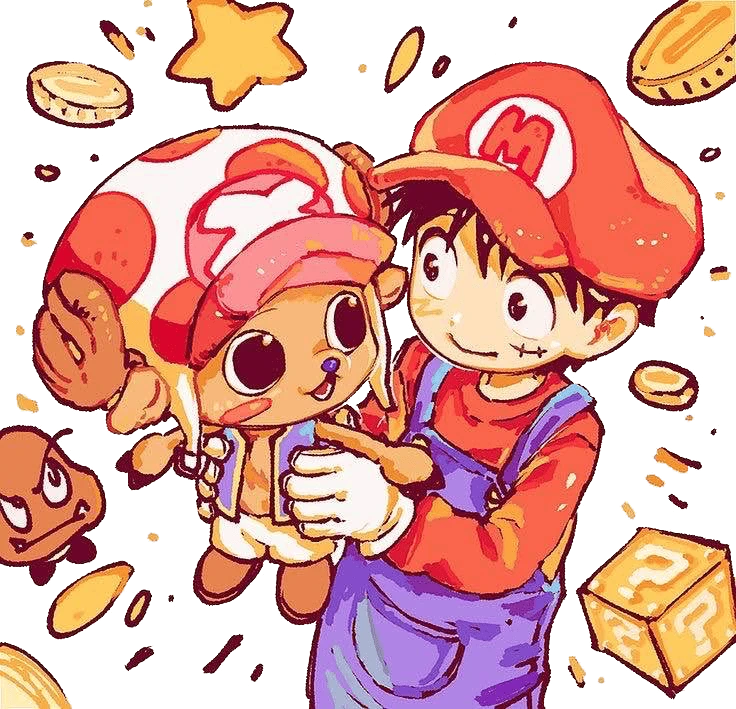 OnePieceXMario emote