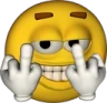 yellowguy_double_middle_finger emoji