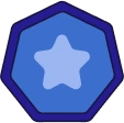 BlueStaffBadge emote