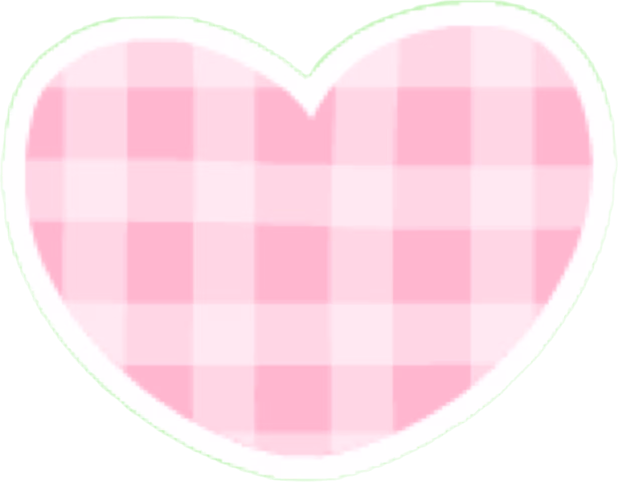 GinghamHeartPink emote