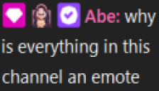 whyIsEverythingInThisChannelAnEmote static emote