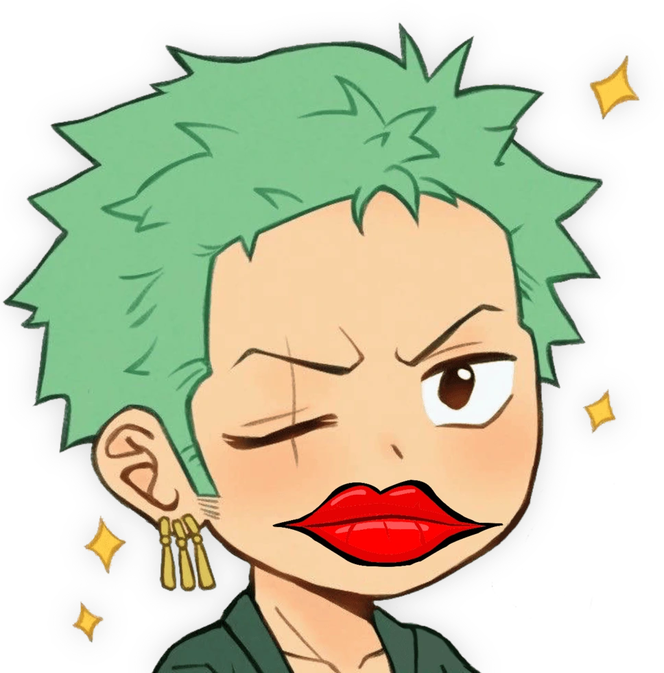 Zoro_SassyLips emote