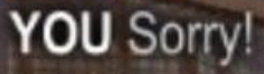 sorry static emote