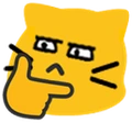 meowthinkingglare emote