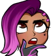 SombraThinking emote
