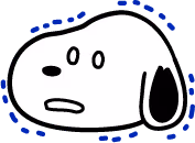 snoopy_spooked emote