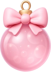 Pinkchristmasornament emote