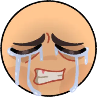 devastated emoji