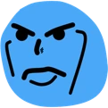 AnimeFaceBlueBlob emote