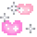 GlitterHearts emote