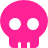 pinkskull emote
