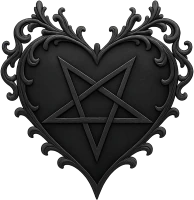 Gothicheartwithapentagram2 emote