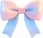 Pastelpinkandbluebow emote