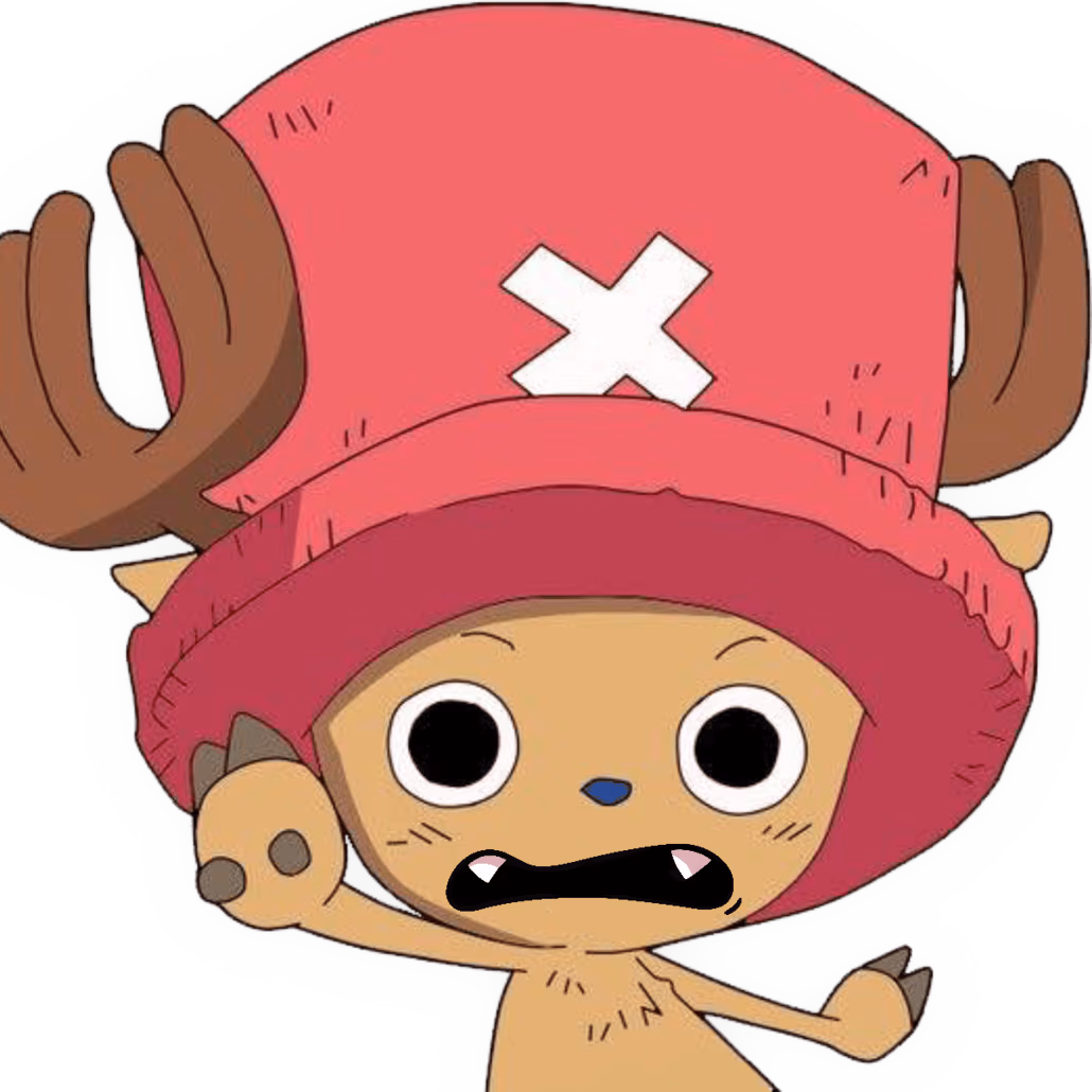 Chopper_ScaredConcerned emote