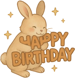 Happybirthdaybunny emote