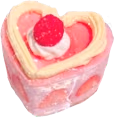 cakeheartpinkystrawberry emote
