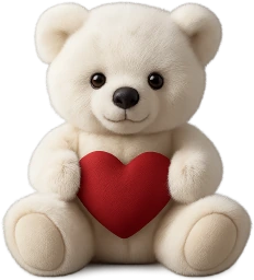 White_teddybear emoji
