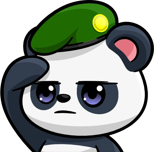 PandaSalute emote