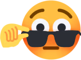 flushed_sunglasses_hand emote