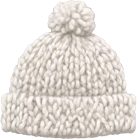Whiteknittedwoolcap emote