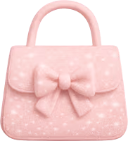 Sparklingpinkbowpurse emote