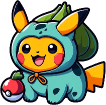 Pikachu_Bulbasaur_costume emote