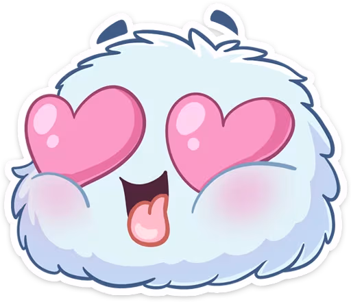 Fluffy_HeartEyes emote