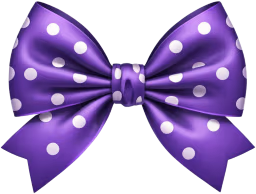 Purplewhitebow emote