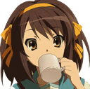 HaruhiDrinking emote