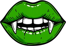 Greenvampirelips emoji