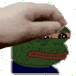 PepeSadPet emote