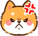 shibaannoyed emoji