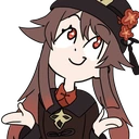 HuTaoShrug emote