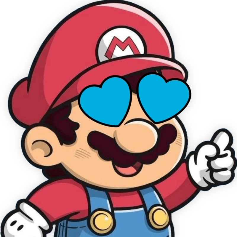 Mario_HeartBlueEyes emote