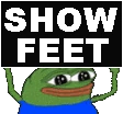 showfeetpepe emote