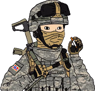 NorwegianSoldierWojak emote