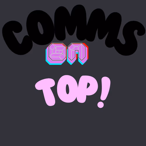 comms_on_top sticker