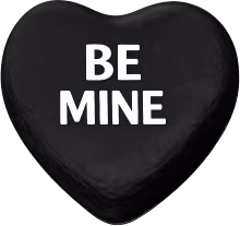 Blackbeminecandyheart emote