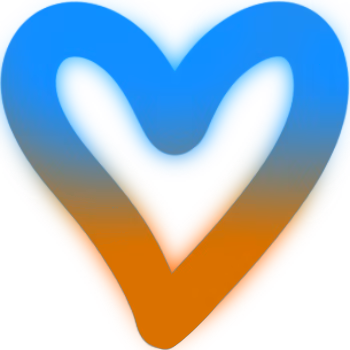 Heart_BlueOrange emote