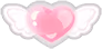 PinkAngelHeart emote