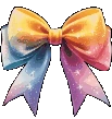 Rainbowglitterbow emoji